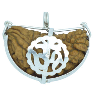 One Mukhi Rudraksha Pendant (Om Cap)