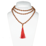 3 Mukhi Rudraksha Mala - 108+1 Beads - Lab Certified