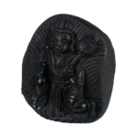 Sacred Hanuman Shaligram Idol - I - Carved on Sudarshan Shaligram