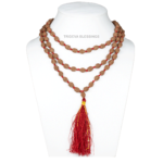 4 Mukhi Rudraksha Mala - 108+1 Beads (Lab Certified)