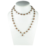 2 Mukhi Rudraksha Mala/ Two Face Rudraksha Rosary/ Moon Rosary 54+1 - Made in Pure Silver