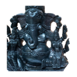 Adbhut Lord Ganesha- Carved on Shaligram