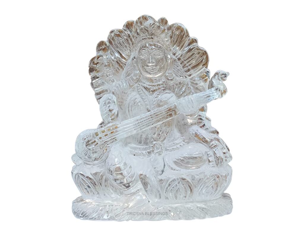 Sphatik Goddess Saraswati Ji