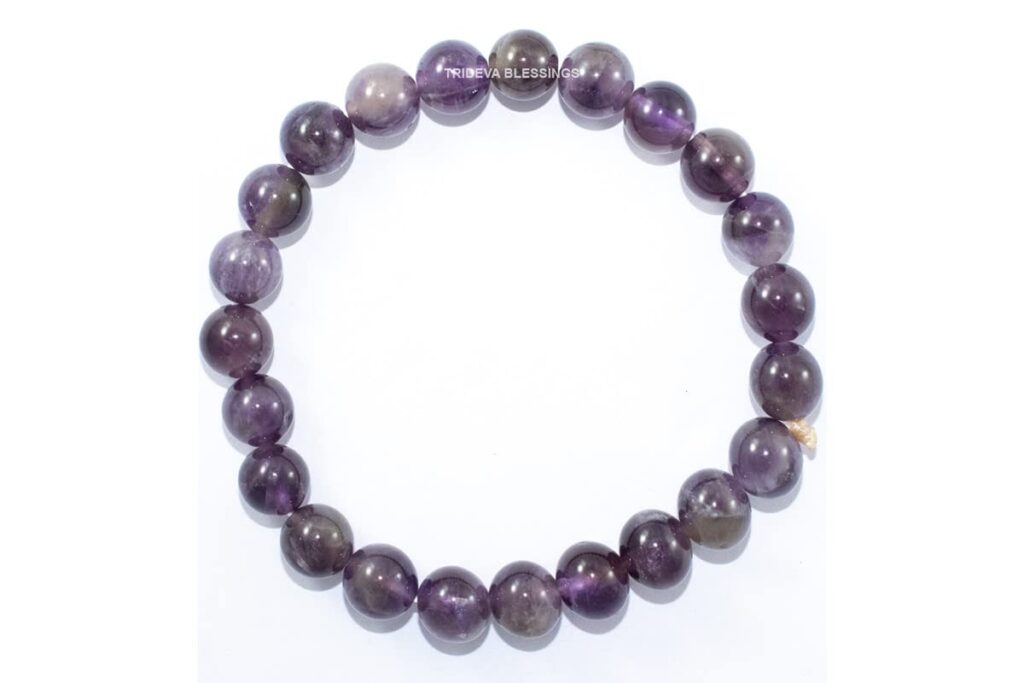 Amethyst Semiprecious Stone Bracelet