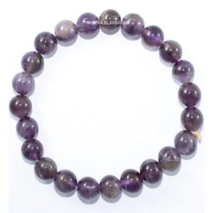 Amethyst Semiprecious Stone Bracelet