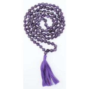 Amethyst Semiprecious Stone Mala