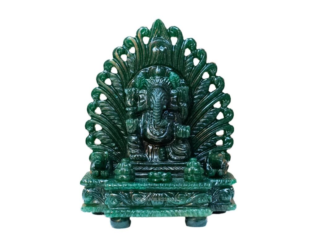 Lord Ganesha - Carved on Jade(1206gm)