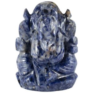 Lord Ganesha/Vighanharta - Carved on Lapis Lazuli (87 Gram)