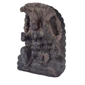 Shree Lakshmi Narsimha Idol in Red Shaligram