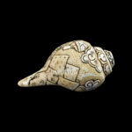 Lord Hanuman Ji carved in Vamavarti Left hand Shankh