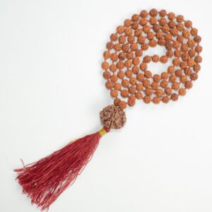 5 Mukhi/ 5 Face Rudraksha Mala - 108+1 Beads (Lab Certified)