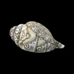 Lord Ram Sita Ji carved in Vamavarti Left hand Shankh