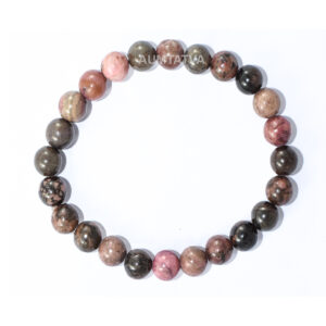 Rhodonite Semiprecious Stone Bracelet