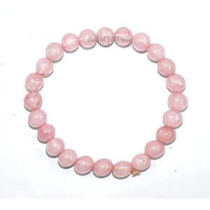 Rose Quartz Semiprecious Stone Bracelet