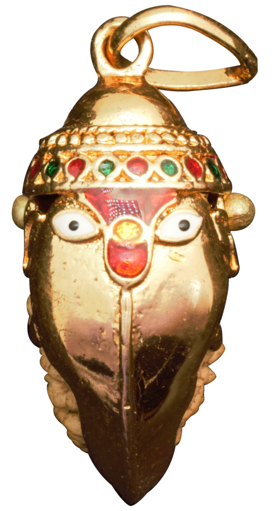 One Mukhi Rudraksha Pendant (Ganesha Golden Pendant)