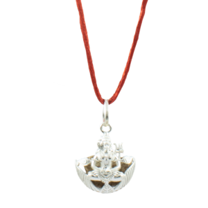 1 Mukhi Rudraksha Shiv Pendant (Silver Brass Cap)