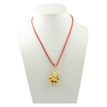 1 Mukhi Rudraksha Shiv Pendant (Golden Brass Cap)