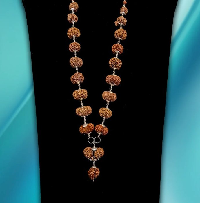 Silver Kavach Mala